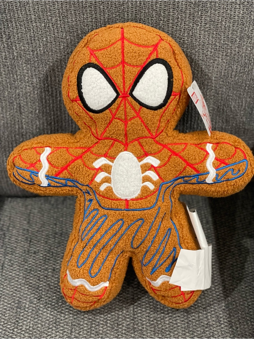 Marvel Gingerbread Plush Spider-Man Accent Pillow